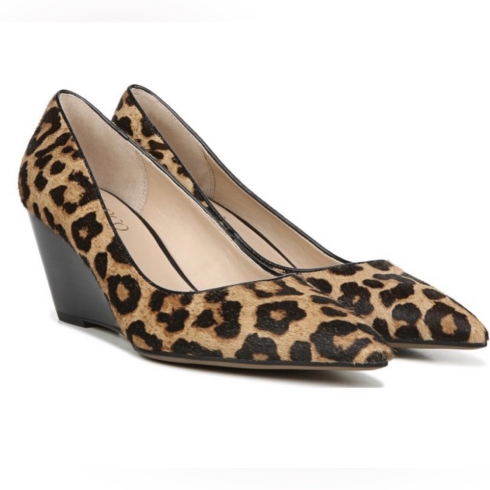 Franco Sarto genuine calf hair  wedge 8.5